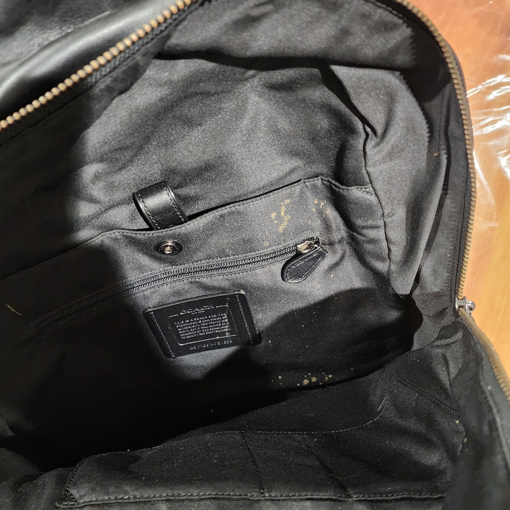 Coach Gray and Black Backpack with Patches - Picture 3 of 3